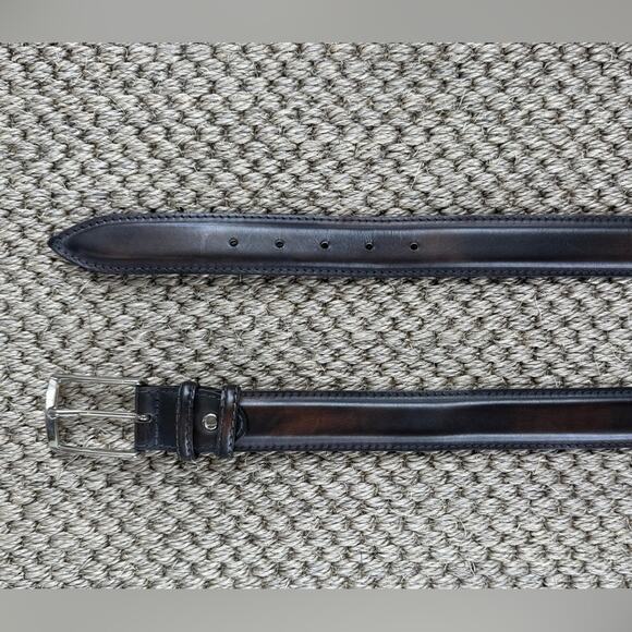 Bontoni Other - BONTONI GRAY CHOCOLATE 100% CALF BELT ITALIAN LEATHER